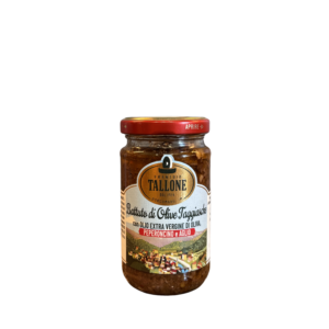 Battuto di Olive Taggiasche con peperoncino e aglio